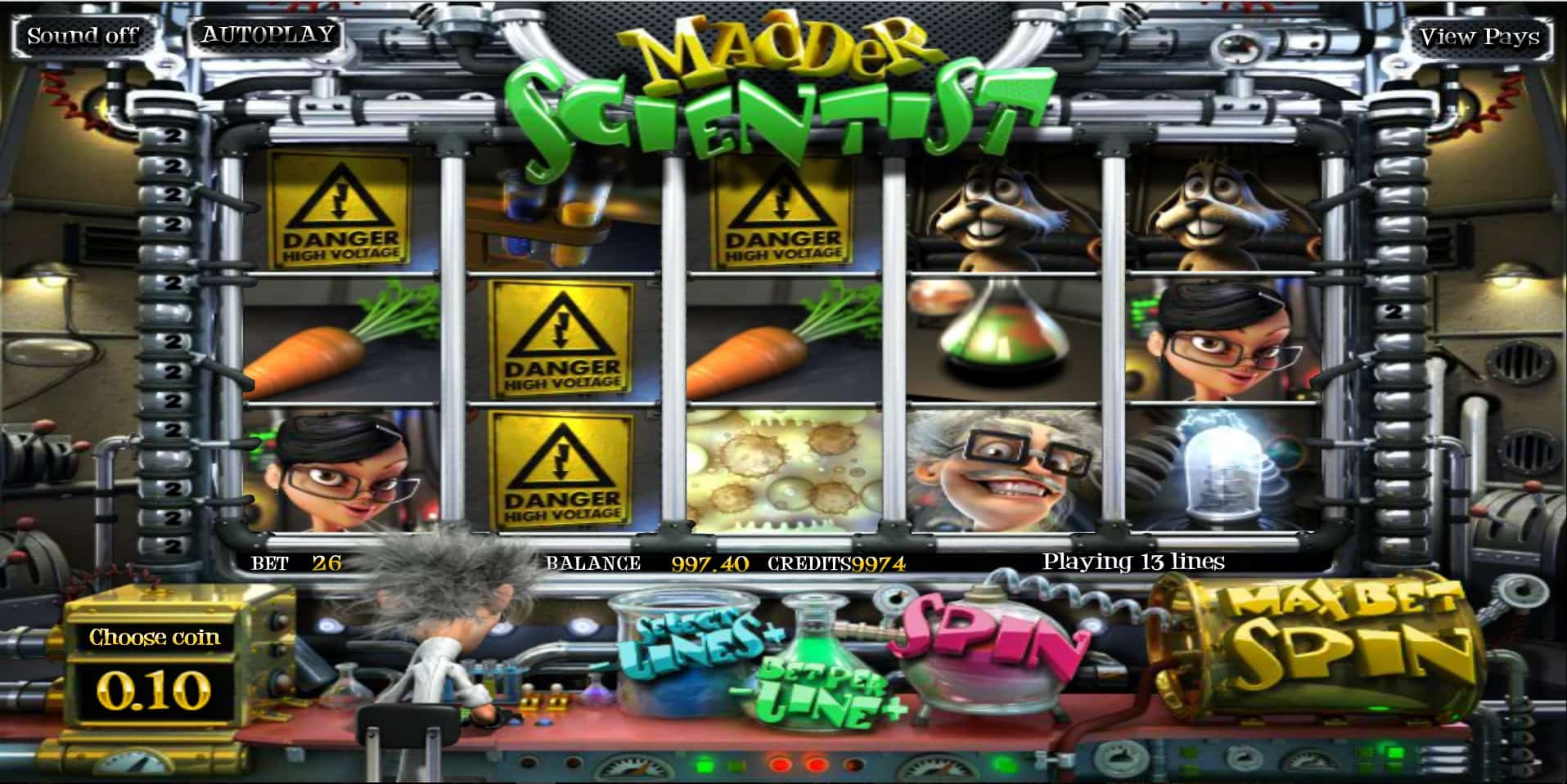 madder scientist игровой автомат